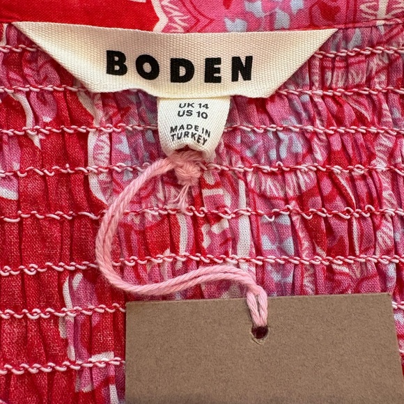 NWT Boden Helena Paisley Print Cotton Blouse Size 10 - Picture 5 of 7